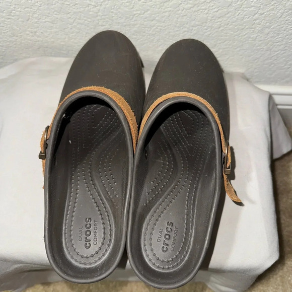 - Crocs Sarah Clog Mule Duel Comfort Espresso Standard Fit Woman’s Size 8 - Picture 7 of 7